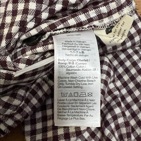 Madewell Plaid Puff Sleeve button down top size M - Picture 10 of 15